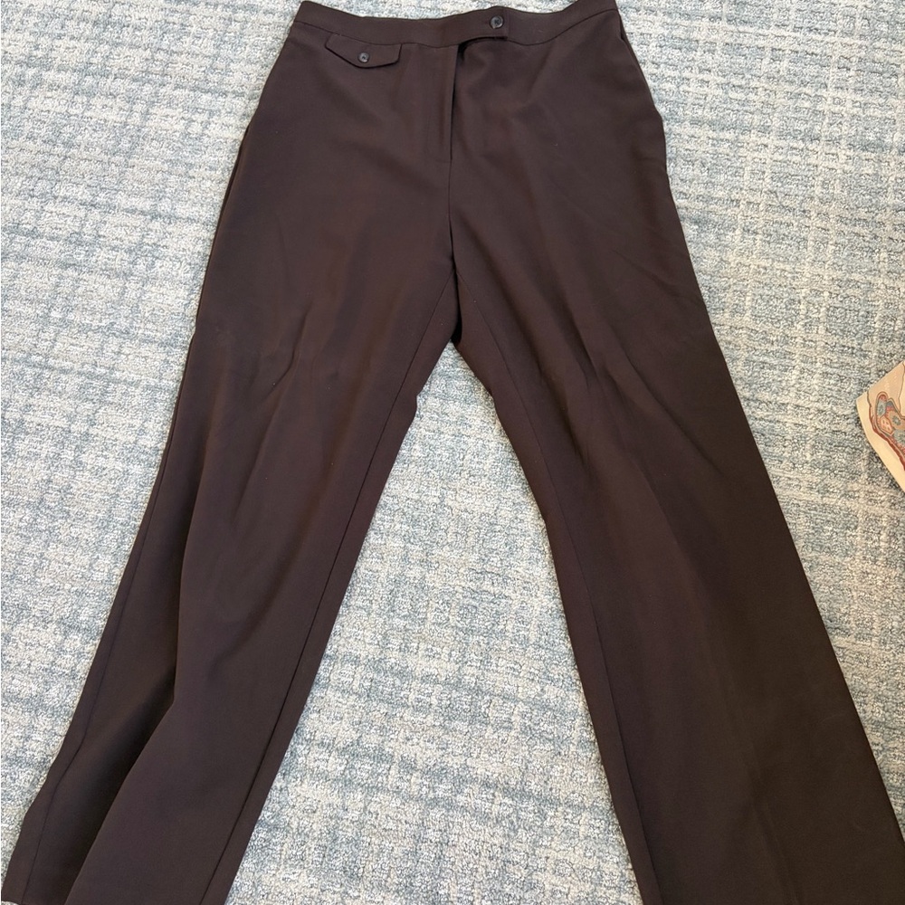 JM Collection Ladies Brown Dress Pants EUC wide leg